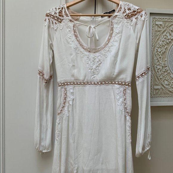 For Love & Lemons x Revolve White Boho Spring Dress - Picture 4 of 7